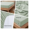 puredown® Fitted Sheet 90 x 200 cm Microfibre Bed Sheet