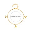 Yienate Boho Mermaid Tail Anklet Bracelet Gold Tiny Beads Satellite