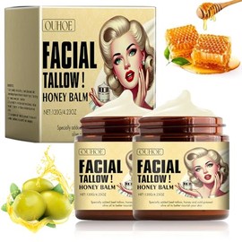 2PC Evil Goods Crema Original, Bálsamo para la Piel de Sebo, Honey Sebo de res Rostro Cuerpo Hidratante (120g)