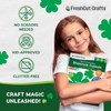 FreshCut Crafts 140 Piece Shamrock Cutouts Set: Pre-Cut Green Irish