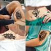 winthrop 80 Sheets Tiny Temporary Tattoos for Adult – Black