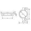 100 Pack Rok Hardware 1-3/8" (35mm) Maple Plastic Hole Cover
