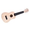 Tbest 21inch DIY Wood Ukelele, Exquisite Workmanship Basswood 4 String