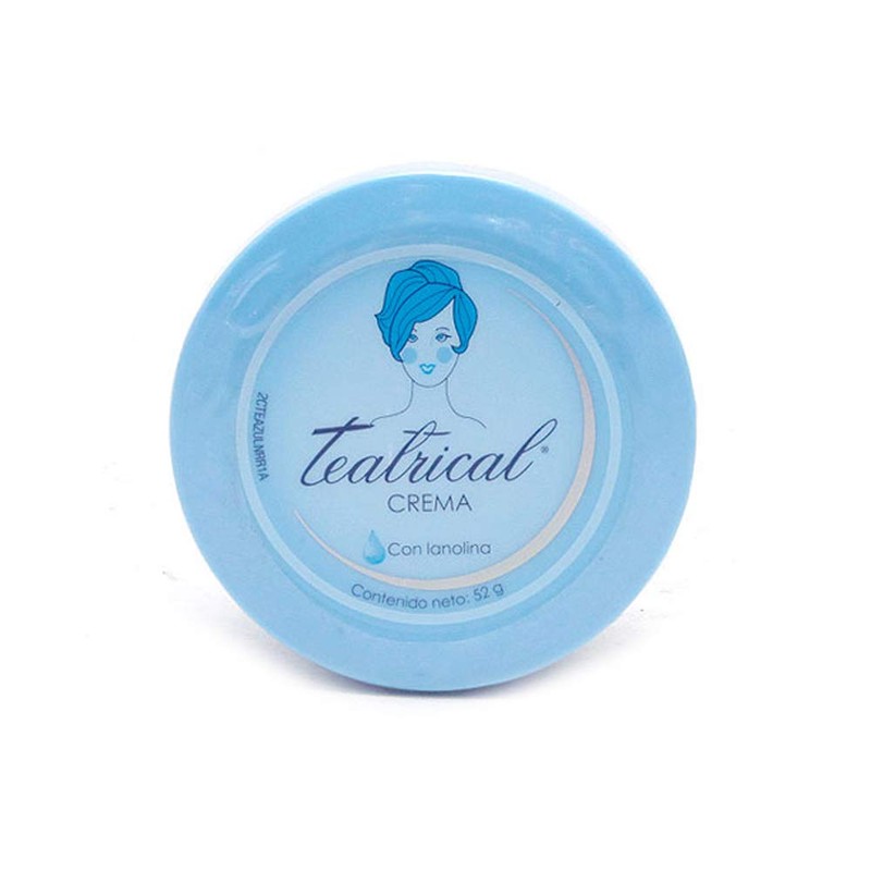 TEATRICAL - Crema Facial con Lanolina. Tarro con 52ml.