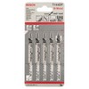 Bosch T-144DF Jigsaw Blade Set of 5 for Carpentry