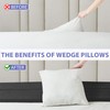 RUJIPO Bed Wedge Pillow for Headboard - Wedge Pillow Headboard