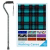 NOVA Designer Walking Cane with Offset Handle, Lightweight Adjustable Walking