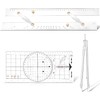Ironwarrior 3 Pcs Basic Navigation Set,Including 15inch Parallel Ruler with