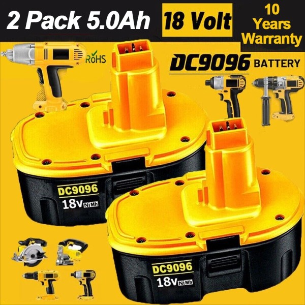For DeWALT 2 PACK DC9099 Replacement 18V For Dewalt 18