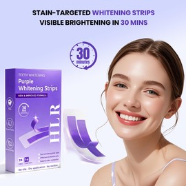Purple Teeth Whitening Strips | Enamel Safe | Zero Residue | Dry & Non-Slip | Removes Coffee | 28 Strips 14-Day Supply-02
