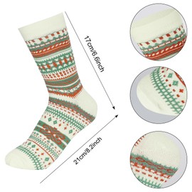 choyaxo 3 Pairs Winter Thermal Socks Fall Warm Boho Socks for Women Men Cold Weather Gifts