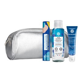 Yves Rocher Set de Regalo para Ojos Cosmetiquera + Contorno De Ojos + Máscara de Pestañas + Desmaquillante Bifásico