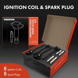 A-Premium Set of 16 Ignition Coil Pack and Iridium Spark Plugs Compatible with Ford F-150 2018-2020, Mustang 2020/2023, 5.0L
