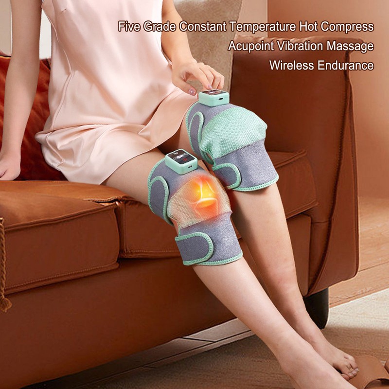 Knee Massager Heating Vibration Massager Knee Brace Heated Massaging Knee