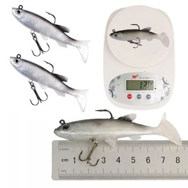 LBB＆ZQQ 6 PCS Sea Fishing Tackle Bionic fish Hook Fishing Lures for Bass Fishing Hooks Lure Freshwater And Saltwater Sea Bass