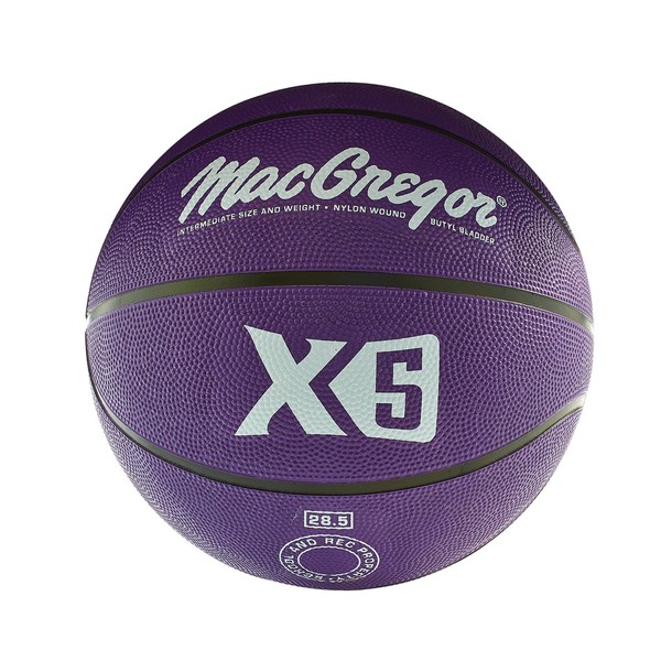 MacGregor Multicolor Basketball Purple, Intermediate Size (28.5")