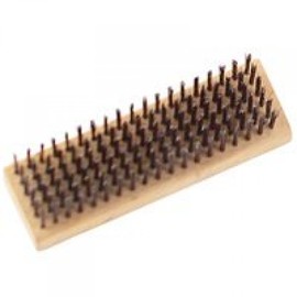 Mintcraft WB00619S Wire Brush, Steel Trim, Hardwood Handle