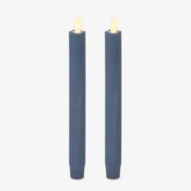 Luminara - Flameless Battery Operated Taper Candle - Spring Lake - Pack of 2-1x9.75 - LED Flickering Flame - Realistic Safe for Home Kids and Pets