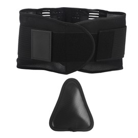 Waist Support Belt Adjustable Breathable Comfortable Sports Waist Protection Brace Belt with Removable Pad L