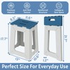 Folding Shower Chair for Inside Shower - 17.7" Heighten Non-Slip