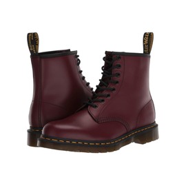 Dr. Martens Unisex 1460 Smooth Leather 8 Eye Boot, Cherry Red, 5 Women/4 Men