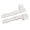 2Pcs High Strength ABS Front Bumper Bracket 6400F549 Replacement for