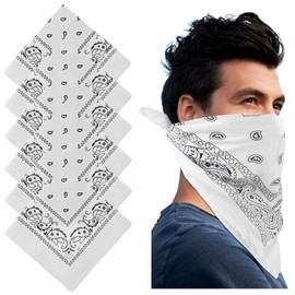 Cowboy Bandanas - Novelty Cotton Bandanas Paisley Bandanas Printed Headwrap Scarf Multi-Purpose Double-Sided For Men Womens