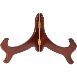 Bard's Hinged Walnut MDF Bowl Stand, 6.5" H x 10.625" W x 7.25" D (For 11" - 12" Bowls), Pack of 6
