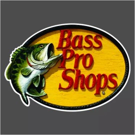 Bass Pro Shops 700-122 Bass Pro Shops Carpet Graphic Decal Sticker for Fishing Bass Boats - 24"