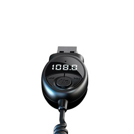 Bluetooth 5.3 Wireless Auto FM Sender Aux Adapter USB auf 3.5mm Jack Audio Musik Mic Freisprecheinrichtung Adapter für Auto Lautsprecher