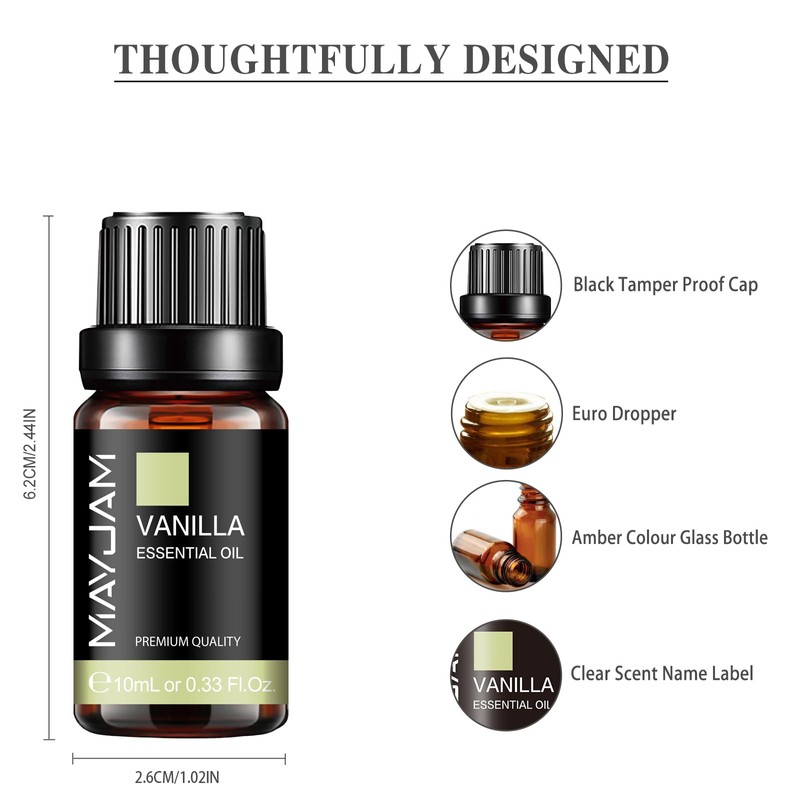 MAYJAM Essential Oil Vanilla 10ml Aroma Oil Essential Oil