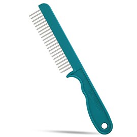 Untangler Super-Groom Combs with Smooth Rotating Teeth for Painless Mat Removal (22 Coarse Teeth, Teal Green)