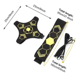 1Pcs Soccer Training Belt，Soccer Practice Trainer，Adjustable Football Practice Belt，Kick Throw Solo Soccer Training Equipment for Teenagers & Adults