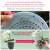 Meshpot 5 inch Clear Plastic Orchid Pots with Holes and