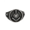 TURTLEDOVE Viking Shield Rune Ring - Stainless Steel Tiwaz Wolf