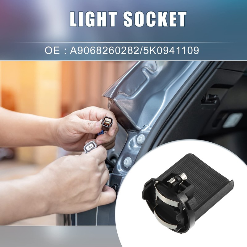 A ABSOPRO Car Headlight Headlamp Bulb H7 Socket Adapter No.5K0941109C
