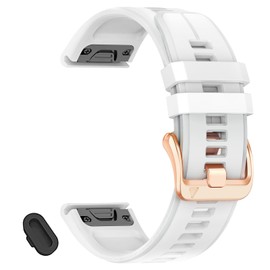 20mm Soft Silicone Watch Band Compatible With Garmin Fenix 8 AMOLED 43mm/Fenix 7S pro sapphire solar/Fenix 6S Pro/Fenix 5S Plus,Women Quickfit Bands for Descent Mk3i 43mm/Mk2s/Approach S70 42mm