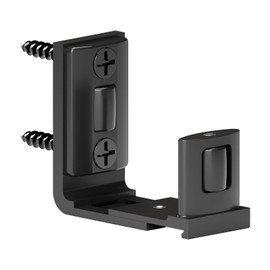 ETIASQSA Adjustable Roller Floor Guide for Sliding Door, Wall/Door Guide Bottom, Black