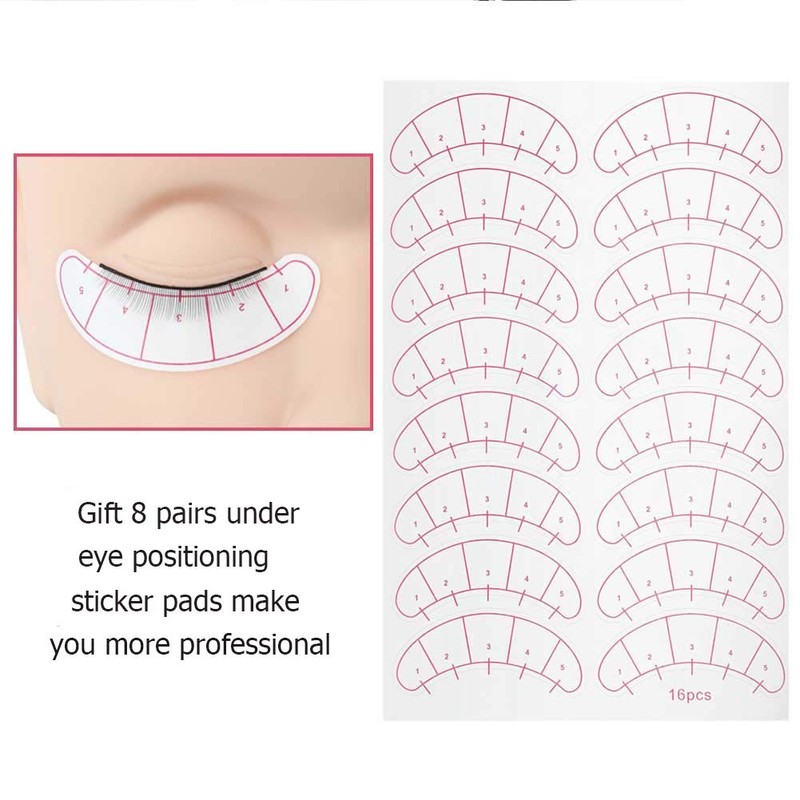 25 Pairs Practice Lashes for Training Eyelash Extension Supplies Training