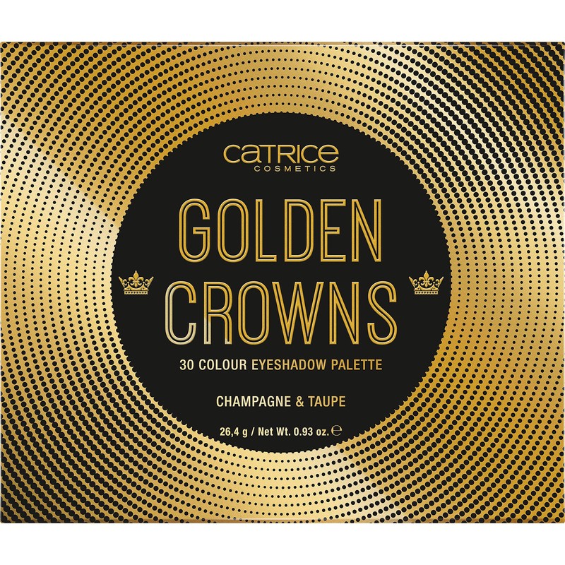 Catrice Royal Party Golden Crowns 30 Colour Eyeshadow Palette, Champagne