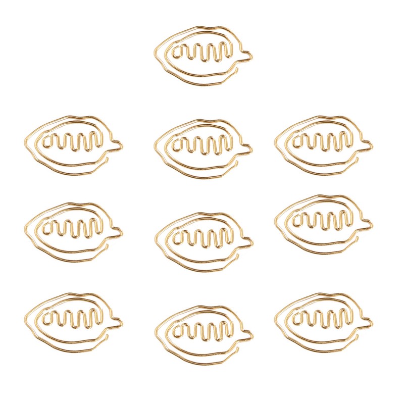 100pcs Special Shape Paper Clips Creatively Cute Plated Metal Bookmark