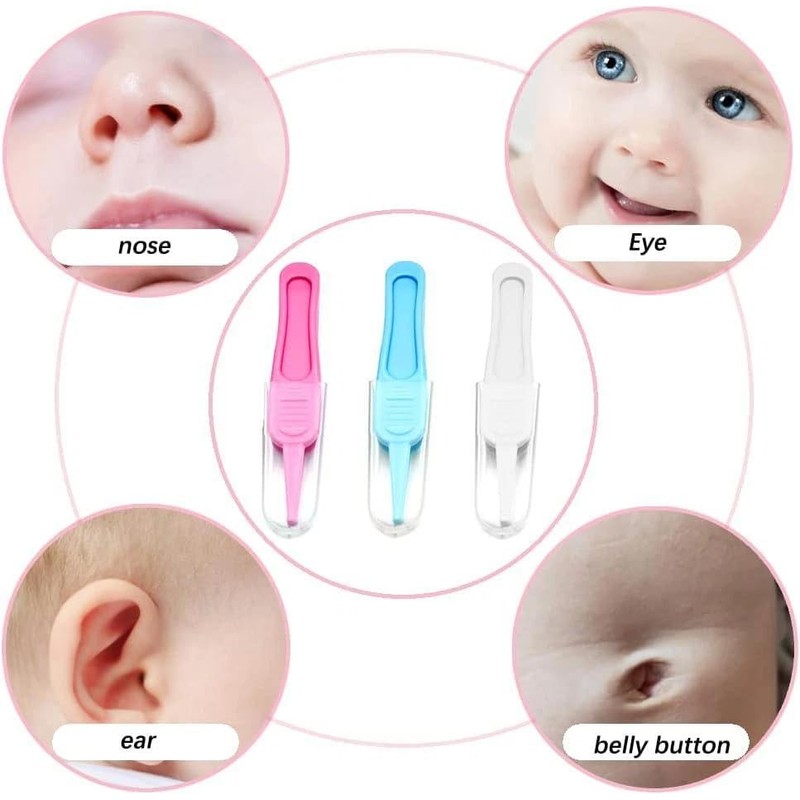 8Pcs Baby Nose and Ear Cleaner Tool, Safe Ear and