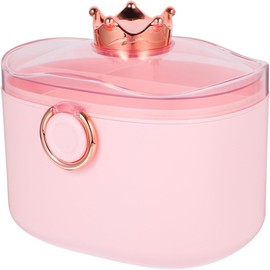 BESTYASH Organizador De Accesorios Para El Cabello Con Doble Capa Caja Compacta Para Gomas Y Pinzas De Pelo Contenedor Rosa De 8.46X7.28X6.88In Para Almacenamiento VersáTil