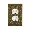 Meriville French Scroll Electrical Outlet Wall Plate Cover, Hand Painted