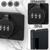 Door Lock, Retrofitted Room Key, 3-Digit Dial, Key Drop-proof, Zinc