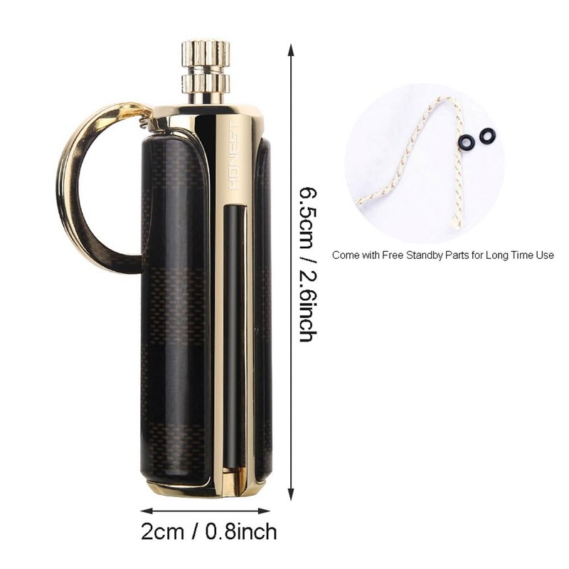 WINAKUI Permanent Match Keychain Lighter Match Strike, Reusable Waterproof Match