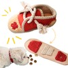 Pawfoo Lab Shoes Tug of War Dog Toys for Puppy,