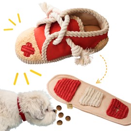 Pawfoo Lab Shoes Tug of War Dog Toys for Puppy, Small, Medium, Large Dogs (Shoes Rope)