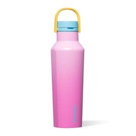 Corkcicle Sport Canteen - Keeps Drinks Cold 25 Hours - Stainless Steel Water Bottle - Triple-Insulated - Spill-Proof - Summer Drinkware Gift - Keeps Drinks Ice Cold - 20 oz - Pink Pop