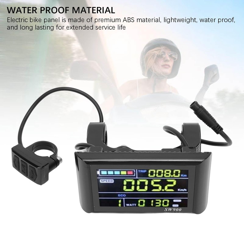 Yunir Electric Bike LCD Display, 24V 36V 48V 60V Electric